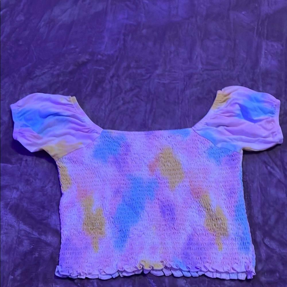 Multicolor Smocked Women's Top
